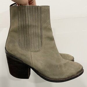 Jeffrey Campbell Bentley Western Suede Leather Bootie Size 8